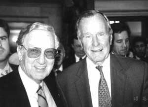 George Bush and Lou Schwartz